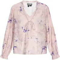 Dreimaster Blusa 'Vintage' roxo / lilás / malva / roxo claro