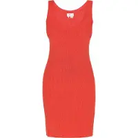 IZIA Vestido de malha 'Spring Summer' laranja escuro