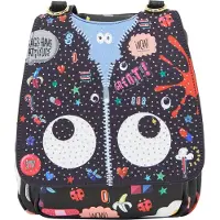 MyMo Pop Mochila 'Pop Eyetheme' azul claro / vermelho / preto / branco