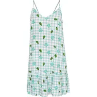 Mymo Vestido de verão 'Spring Summer' turquesa / amarelo / verde / branco