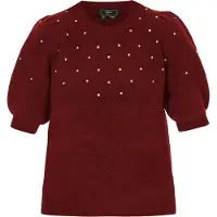Faina Pullover vermelho escuro