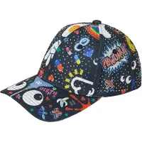 MyMo Pop Boné 'Pop Eyetheme' azul claro / amarelo / preto / branco