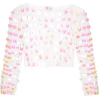 IZIA Pullover mistura de cores / branco