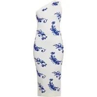 Mymo Vestido azul / branco
