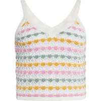 Ebeeza Top amarelo / menta / rosa / branco lã