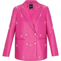 Faina Blazer 'Fashion Look' fúcsia / branco pérola