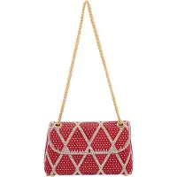 Faina Mala de ombro vermelho / prata