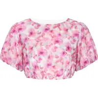 Dreimaster Blusa 'Vintage' orquídea / rosa / amora / branco