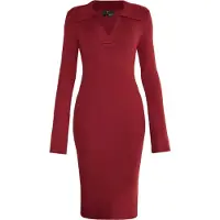 Faina Vestido vermelho vinho