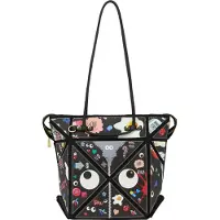 MyMo Pop Mala de ombro 'Pop Eyetheme' cinzento / vermelho / preto / branco