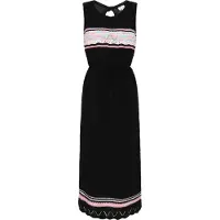 IZIA Vestido de malha azul claro / rosa claro / preto / branco