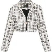 Faina Blazer 'Fashion Look' preto / branco