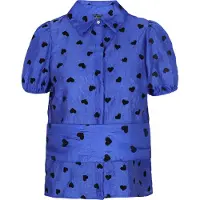 Faina Blusa 'Fashion Look' azul / preto