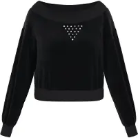 Faina Sweatshirt 'Fashion Look' preto / prata