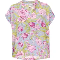 FELIPA Blusa 'Fashion Look' azul claro / oliveira / rosa / cor-de-rosa