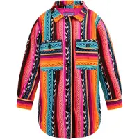 Mymo KIDS Casaco meia-estação turquesa / laranja escuro / rosa / preto