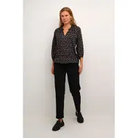 Kaffe Blusa bege / azul noturno