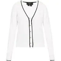 Faina Casaco de malha preto / offwhite