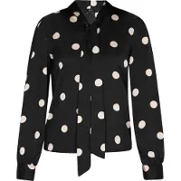 Faina Blusa bege claro / preto