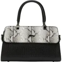 Faina Malas de tiracolo cinzento / preto / offwhite