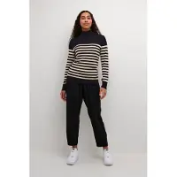 Kaffe Pullover 'Lizza' creme / preto