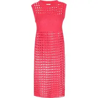 IZIA Vestido de praia vermelho