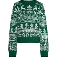 Mymo KIDS Pullover 'Mimo' verde / branco