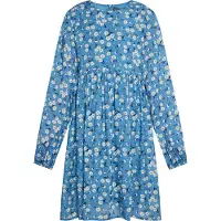 Dreimaster Vestido azure / azul escuro / amarelo / branco