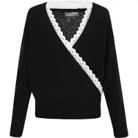 Dreimaster Pullover preto / branco