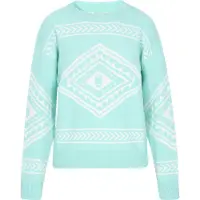 IZIA Pullover aqua / branco
