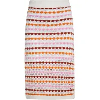 Ebeeza Saia laranja / rosa claro / bordeaux / branco lã