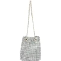 Faina Mala de ombro prata / transparente