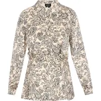 Usha Blusa 'Fashion Look' creme / preto