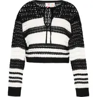 IZIA Pullover 'Fashion Look' preto / branco