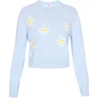 Mymo Pullover azul claro / amarelo / branco