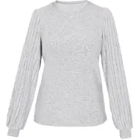 Usha Pullover 'Fashion Look' cinzento claro