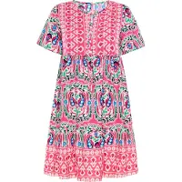 Usha Vestido de verão mistura de cores / rosa escuro