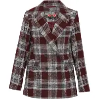 MyMo ROCKS Blazer castanho ferrugento / cinzento claro / preto