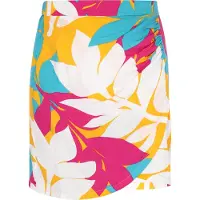 IZIA Saia bege / azul claro / amarelo / rosa