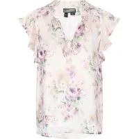 Dreimaster Blusa 'Vintage' jade / lilás / lavanda / roxo pastel