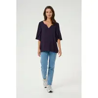 Kaffe Blusa 'KA Mona' roxo escuro