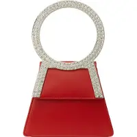 Faina Malas de tiracolo vermelho / prata / transparente
