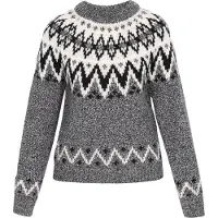 Dreimaster Pullover cinzento / preto / branco