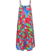 IZIA Vestido azul real / verde / roxo / vermelho