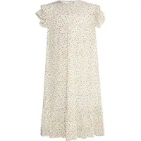 Dreimaster Vestido turquesa / mostarda / branco