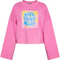 Ebeeza Sweatshirt azul / amarelo / rosa