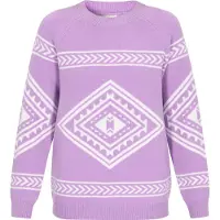 IZIA Pullover lavanda / branco