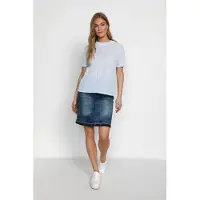 Cream Blusa 'KatinkaCR' azul claro / branco