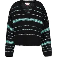 IZIA Pullover turquesa / preto