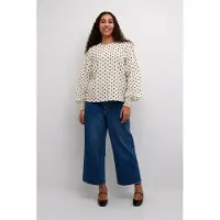 Kaffe Blusa 'KA Oscarna' creme / preto